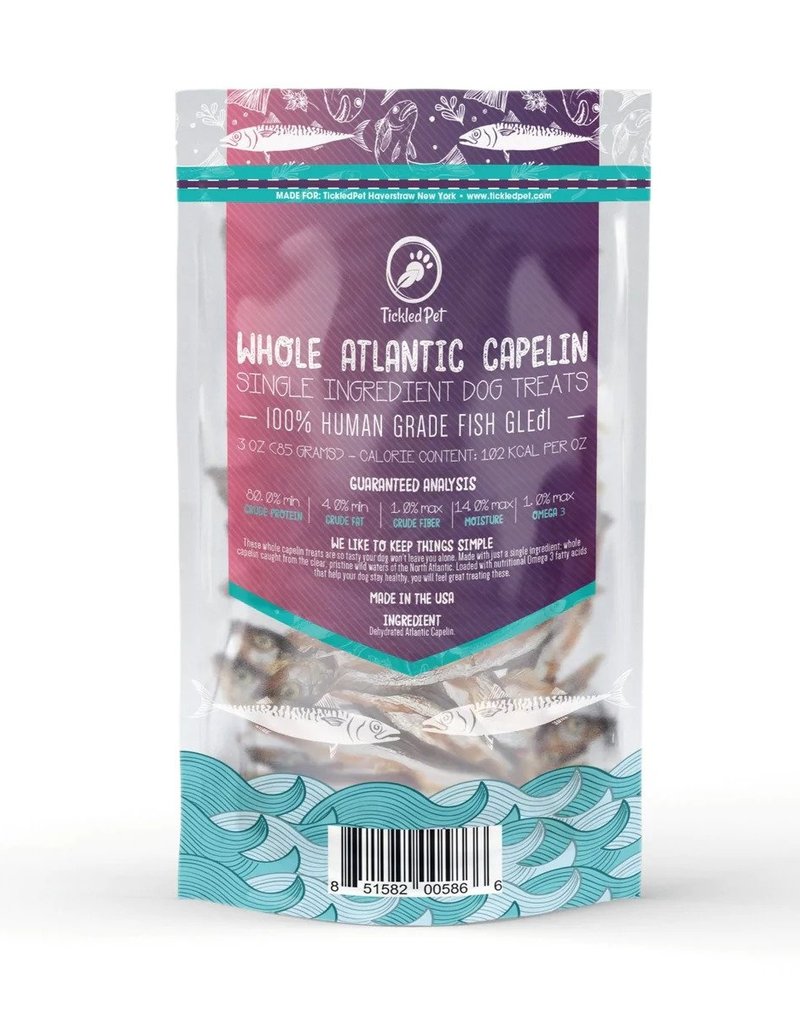 Tickled Pet Tickled Pet Atlantic Whole Capelin 3oz