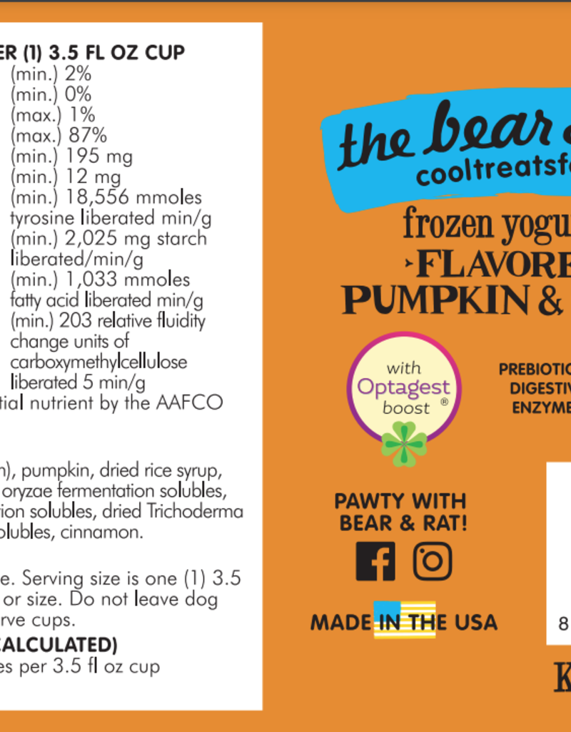 The Bear & The Rat The Bear & The Rat Pumpkin Frozen Yogurt
