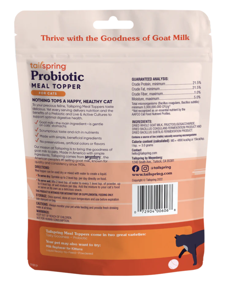 Tailspring Tailspring 4oz Cat Meal Topper Probiotic