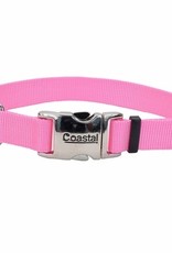 Coastal Coastal 3/4” x 14”- 20” Metal Buckle Collar Pink