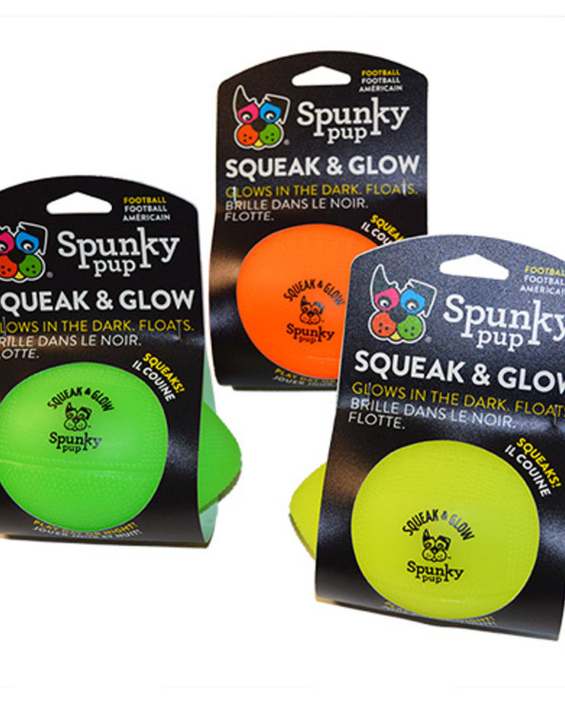 Spunky Pup Spunky Pup Squeak & Glow Football