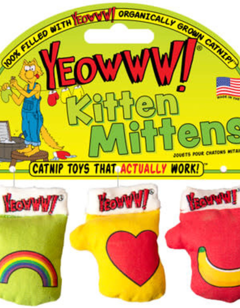 Yeoww Duckyworld Kitten Mitten 3 pack