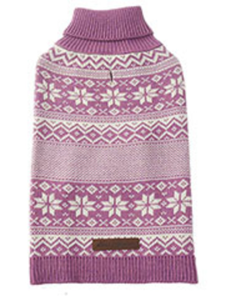 Eddie Bauer Legrand Snowflake Sweater, Purple Haze Heather, SMALL