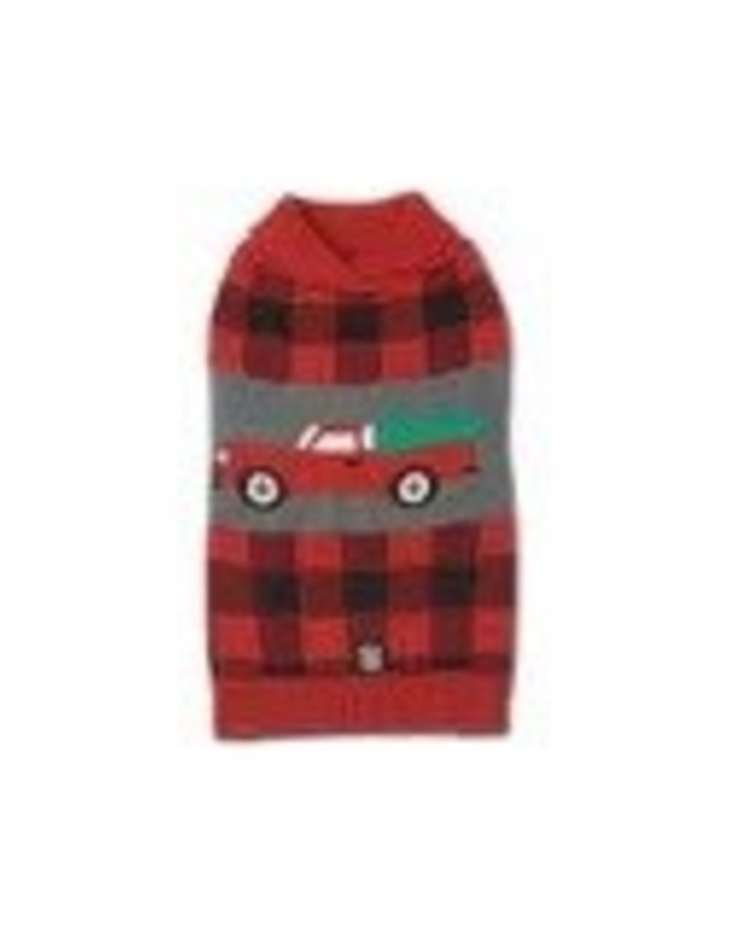 Petrageous Designs Buffalo Check Truck with Tree, Large