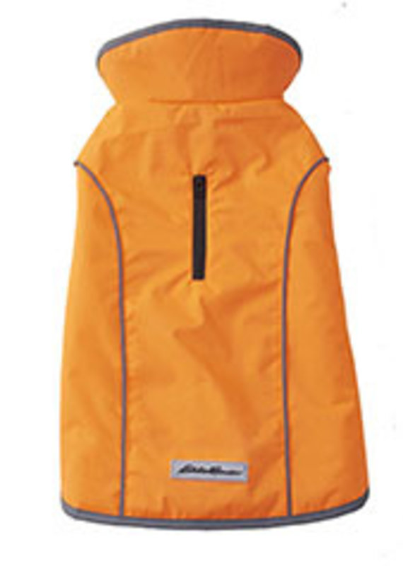 Petrageous Designs Eddie Bauer Orcas Windbreaker with Harness Zipper, Orange L