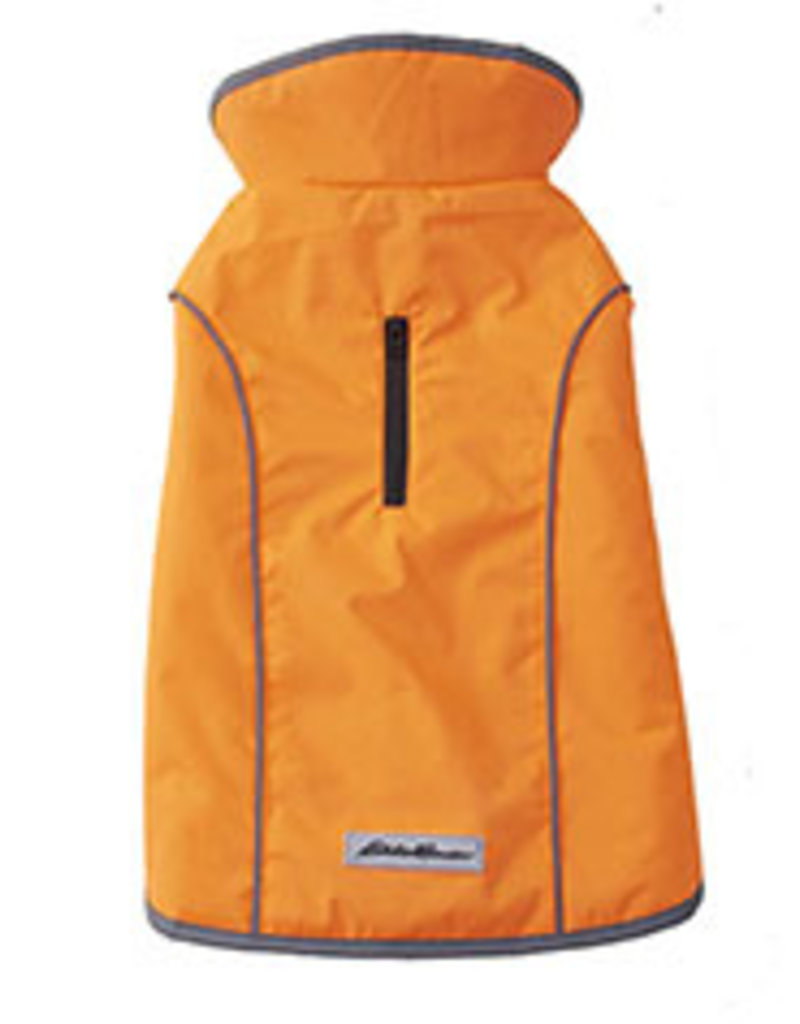 Petrageous Designs Eddie Bauer Orcas Windbreaker with Harness Zipper, Orange L