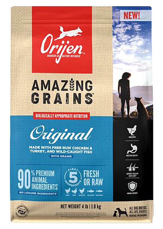 Champion Foods Orijen Amazing Grain Original 4#