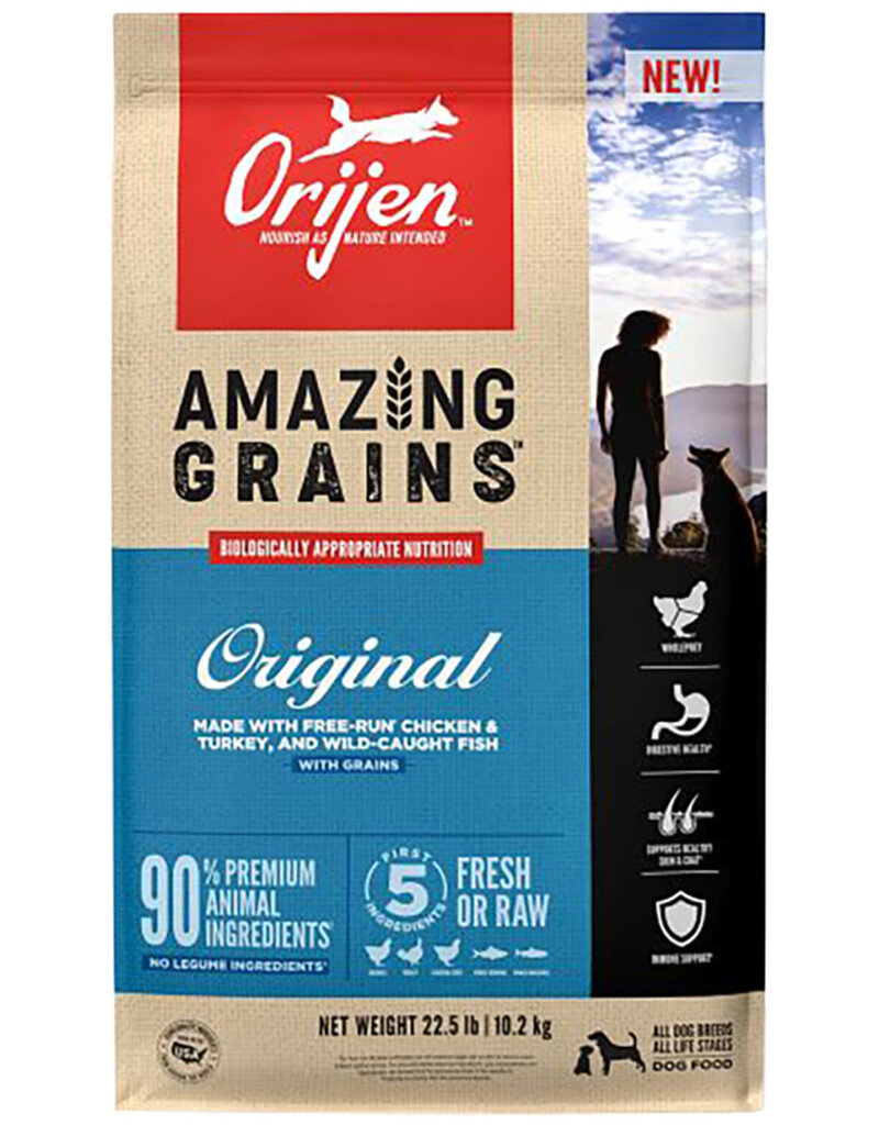 Champion Foods Orijen Dry Amazing Grains Orig 22.5#