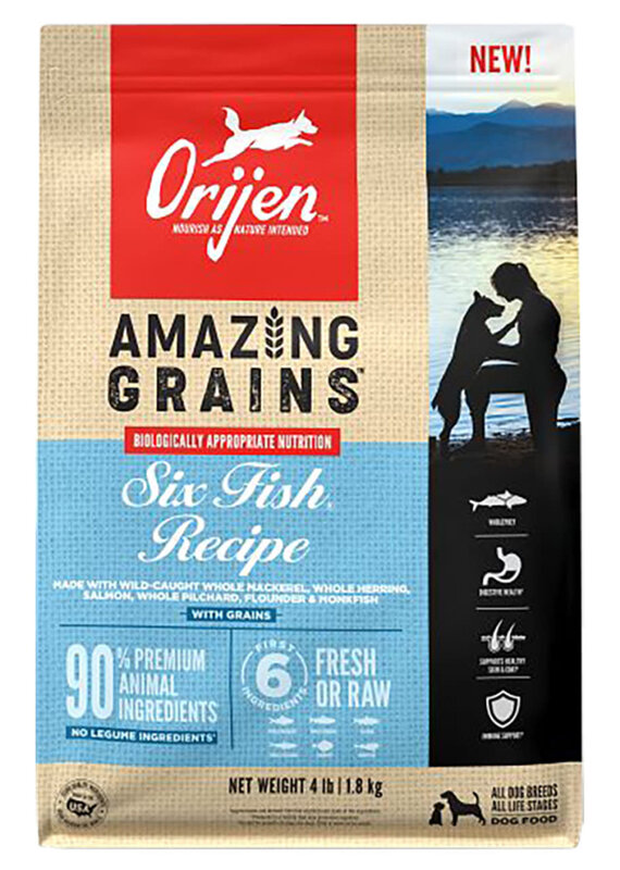 Champion Foods Orijen Amazing Grain 6 Fish 4 lb