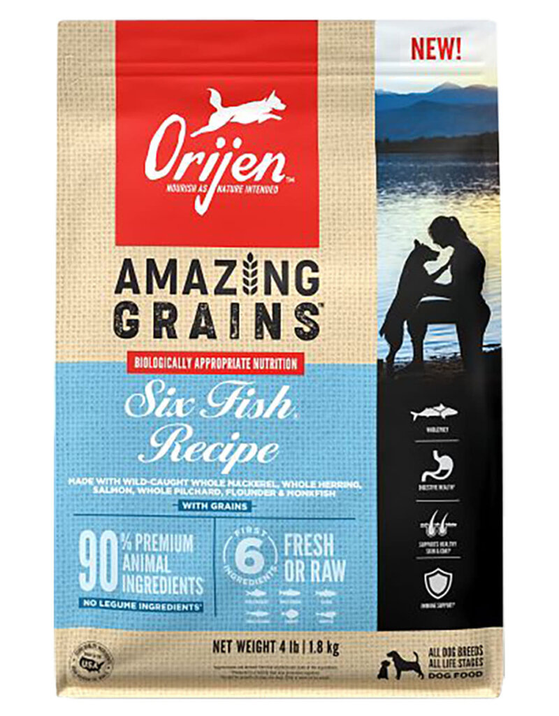 Champion Foods Orijen Amazing Grain 6 Fish 4 lb