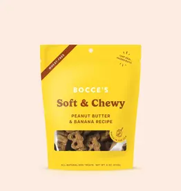 Bocces Bocces Dog Soft Chew PB Ban 6oz