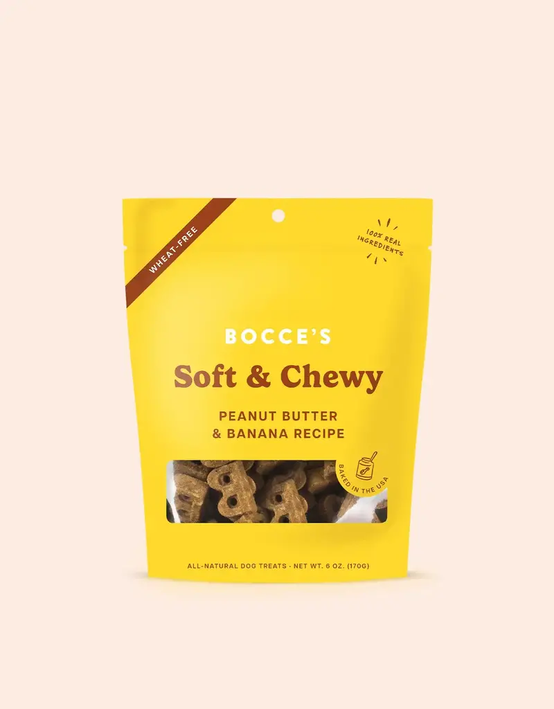 Bocces Bocces Dog Soft & Chewy Peanut Butter & Banana 6oz