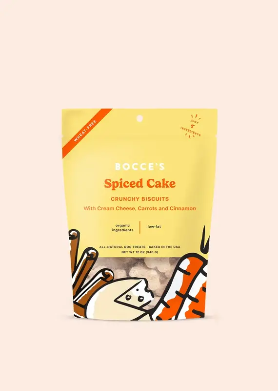 Bocces Bocces Bakery Dog Treats Spiced Cake 12oz