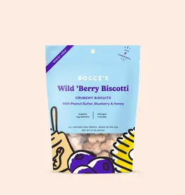 Bocces Bocces Bakery Wild 'Berry Biscotti Small Batch Biscuits Dog Treats 12OZ