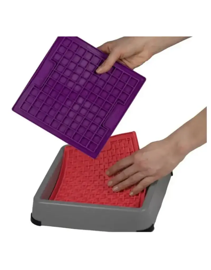 Lickimat Lickimat Outdoor Keeper Classic/Tuff Mat Holder Gray