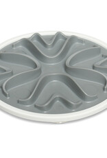 Messy Mutts Messy Cats Interactive Slow Feeder 6" Gray