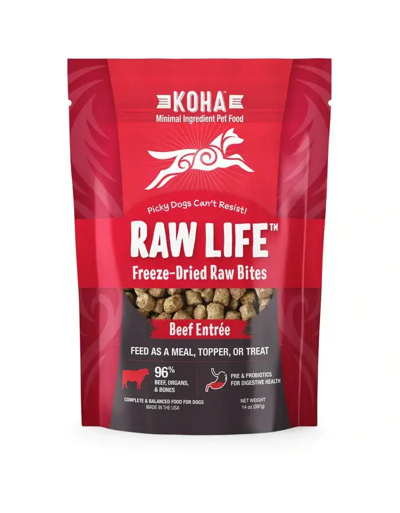 Koha Koha Grain Free Raw Life Freeze Dried Bites 14oz