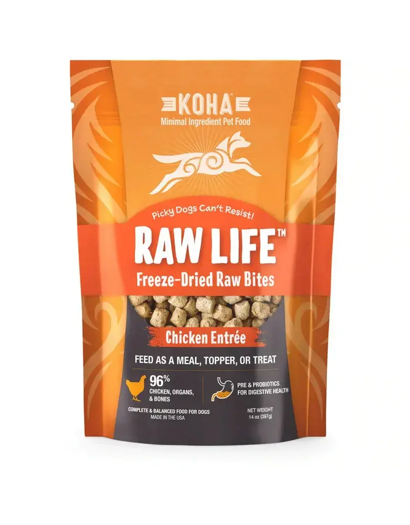 Koha Koha Grain Free Raw Life Freeze Dried Bites 14oz