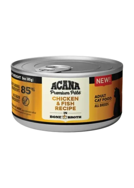 Champion Foods Acana Grain Free Premium Pate Cat 3oz
