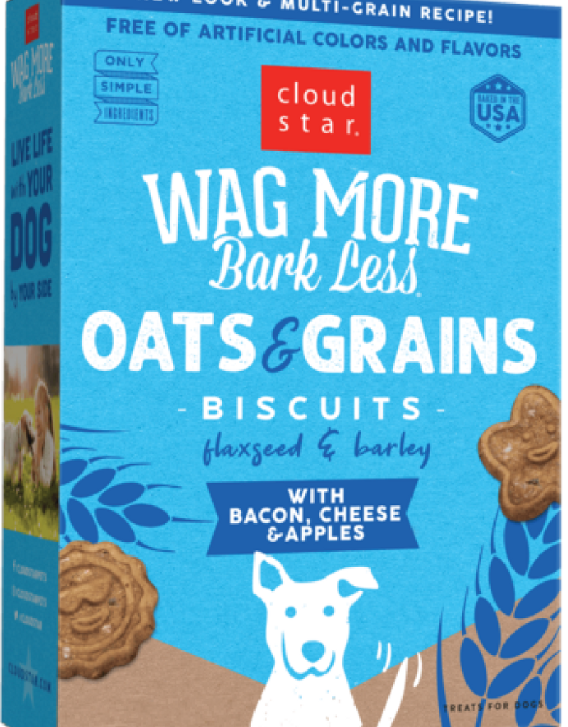 Cloud Star Cloudstar Wag More Bark Less 3lb Biscuits Bacon/Cheese/Apple