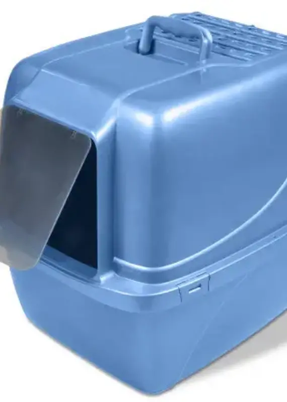 Van Ness Van Ness Enclosed Cat Litter Pan, Blue, Extra Giant