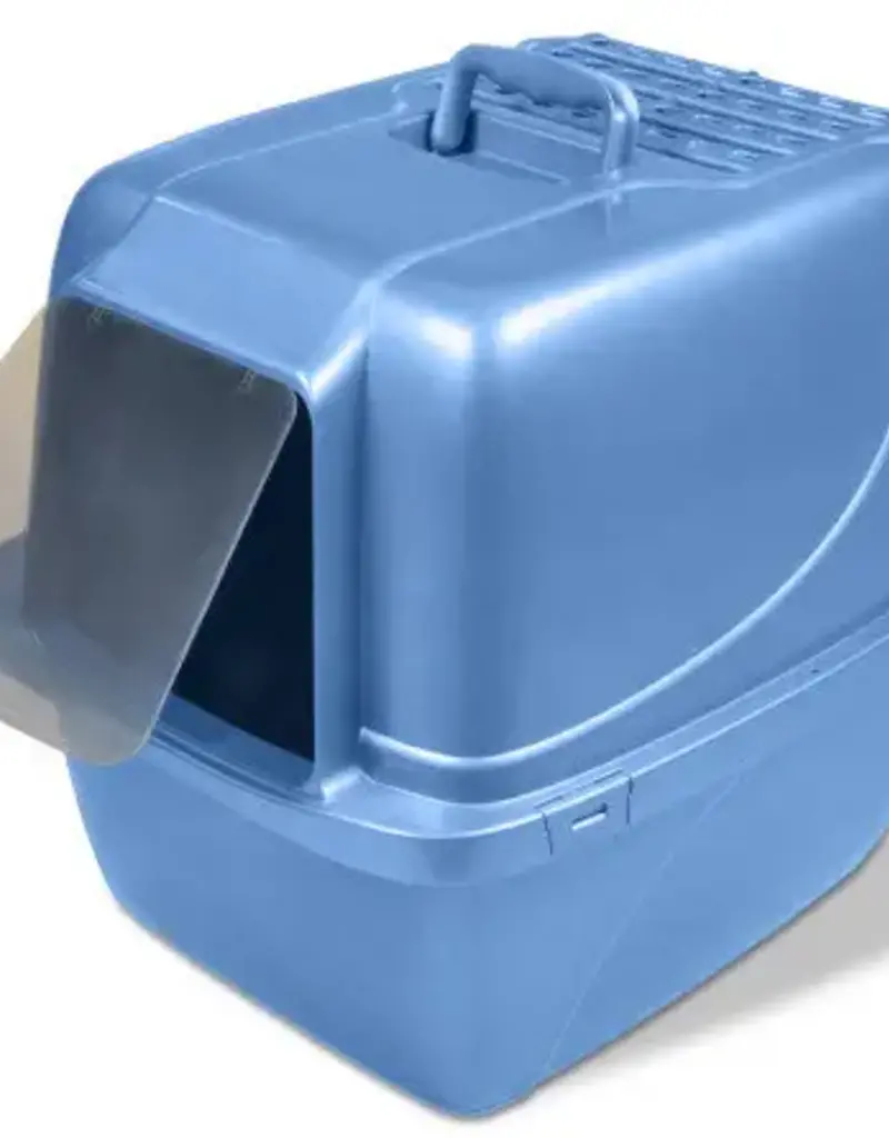 Van Ness Van Ness Enclosed Cat Litter Pan, Blue, Extra Giant