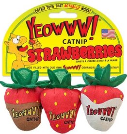 Yeoww Yeowww! Catnip Strawberry 3pk