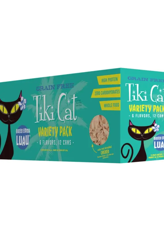 Tiki Pet Tiki Cat Queen Emma Luau Variety Pack 2.8oz