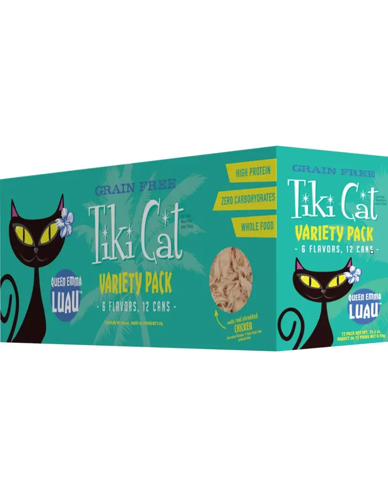 Tiki Pet Tiki Cat Queen Emma Luau Variety Pack 2.8oz