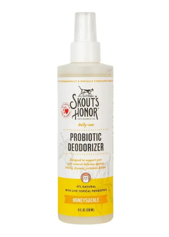 Skout's Honor Skout's Honor Cat Probiotic Deodorizing Spray Honeysuckle 8oz