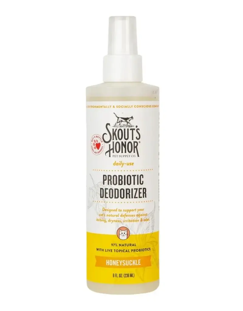 Skout's Honor Skout's Honor Cat Probiotic Deodorizing Spray Honeysuckle 8oz