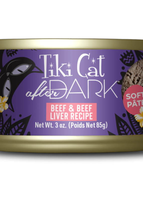 Tiki Pet Tiki Cat After Dark Pate 3oz Beef and Beef Liver