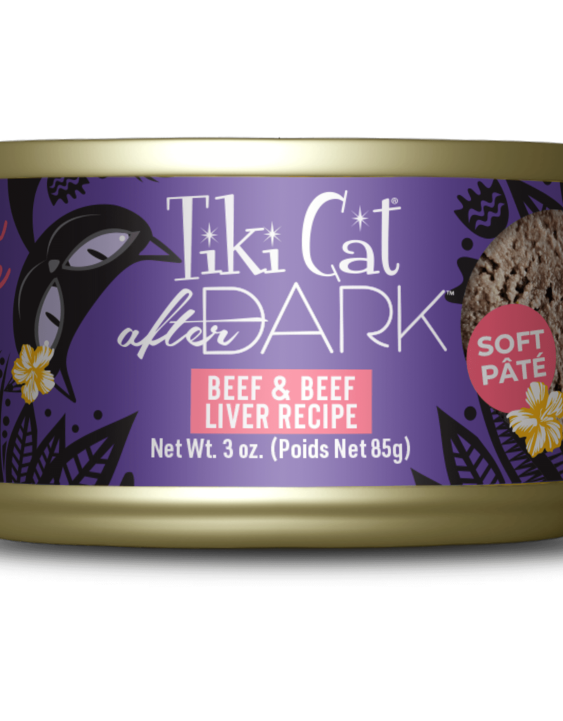Tiki Pet Tiki Cat After Dark Pate 3oz Beef and Beef Liver