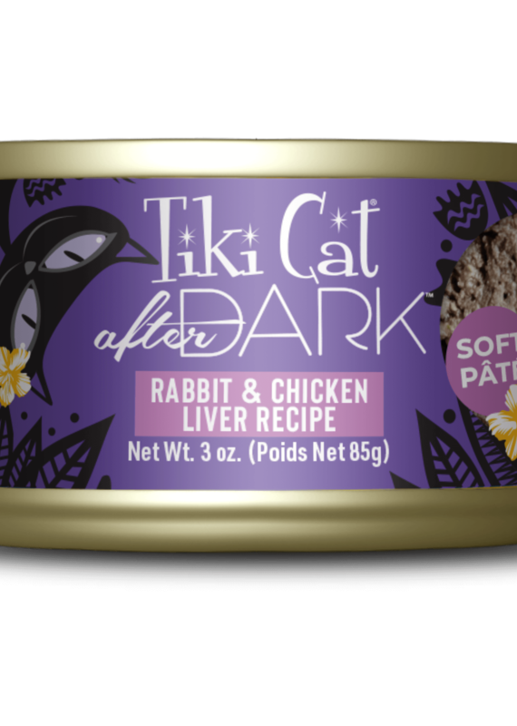 Tiki Pet Tiki Cat After Dark Pate 3oz Rabbit and Chicken Liver