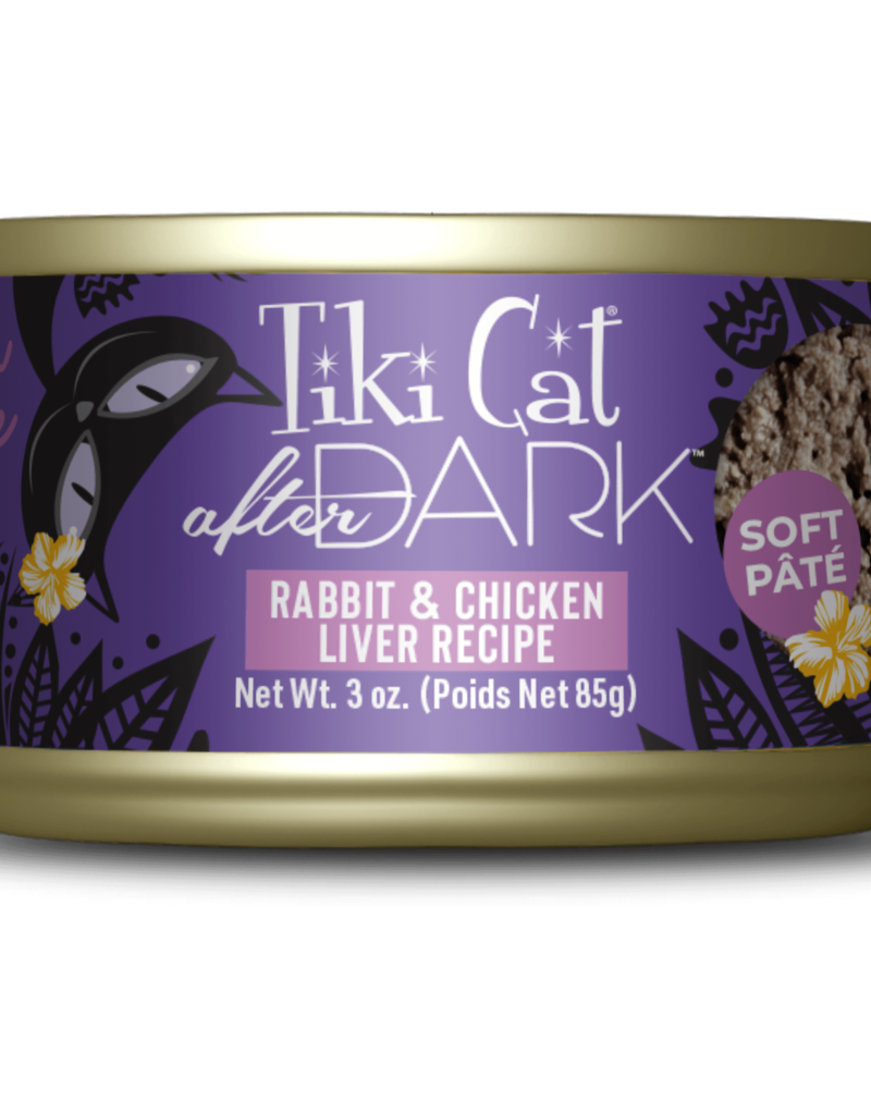 Tiki Pet Tiki Cat After Dark Pate 3oz Rabbit and Chicken Liver