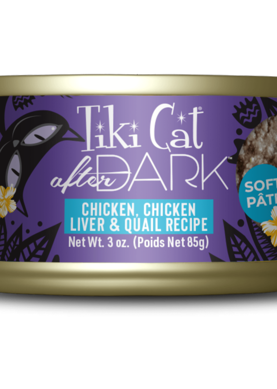 Tiki Pet Tiki Cat After Dark Pate 3oz Chicken, Chicken Liver and Quail