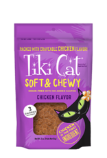 Tiki Pet Tiki Cat Soft and Chewy Treats Chicken 2oz