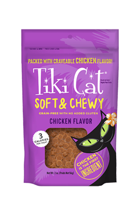 Tiki Pet Tiki Cat Soft and Chewy Treats Chicken 2oz
