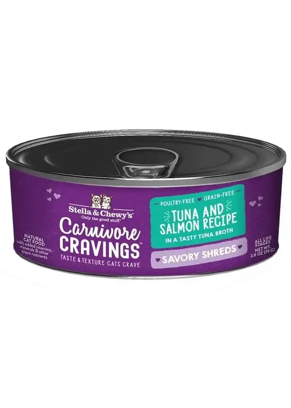 Stella & Chewys Stella & Chewys Cat Carnivore Shredded Tuna Salmon 2.8oz