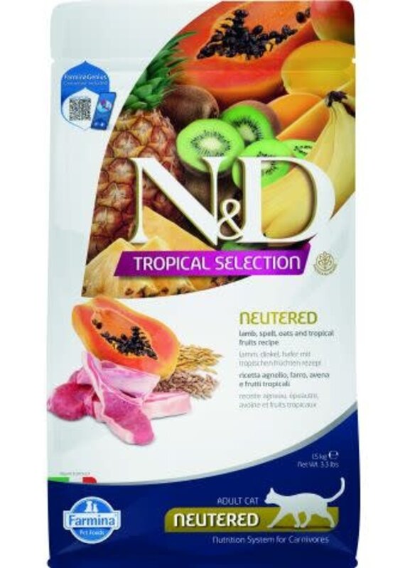 Farmina FARMINA N&D Cat Tropical Selection Lamb Neutered 3.3lbs