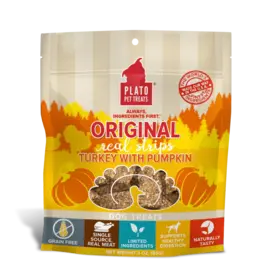 Plato Plato Strips Grain Free Turkey 3oz