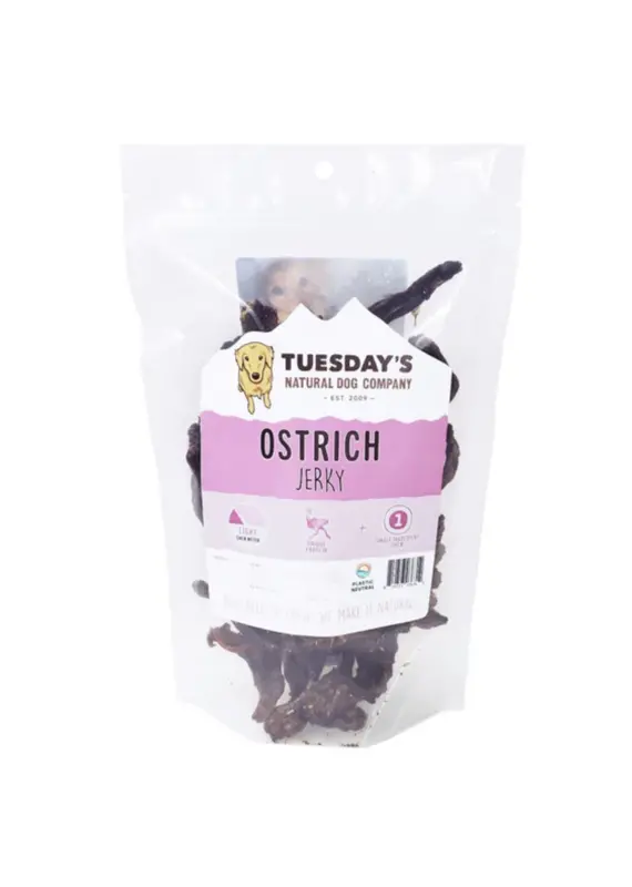 Tuesday's Natural Dog Company Tuesday's Natural Dog Company Ostrich Jerky 4 oz