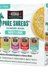 Koha Koha Dog Grain Free Shredded 12.5 oz Variety Pack