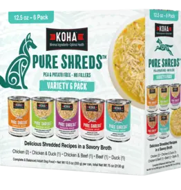 Koha Koha Dog Grain Free Shredded 12.5 oz Variety Pack
