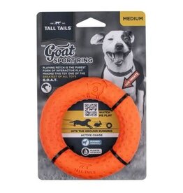 Tall Tails Tall Tails 5" Goat Ring Dog Toy Orange