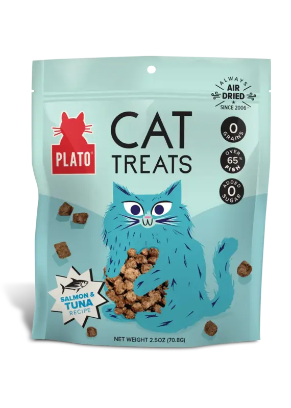 Plato Plato Cat Treats Air Dried Tuna and Salmon 2.5 oz