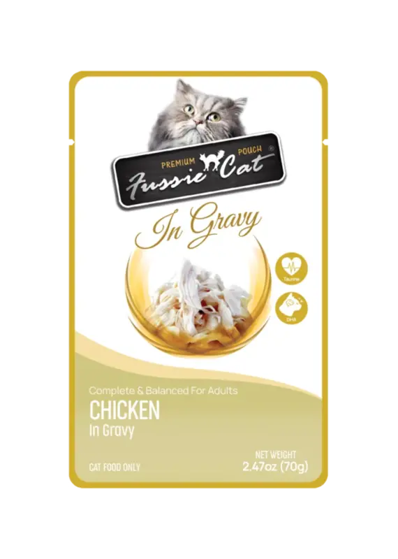 Fussie Cat Fussie Cat Premium Chicken in Gravy Pouch 2.47oz