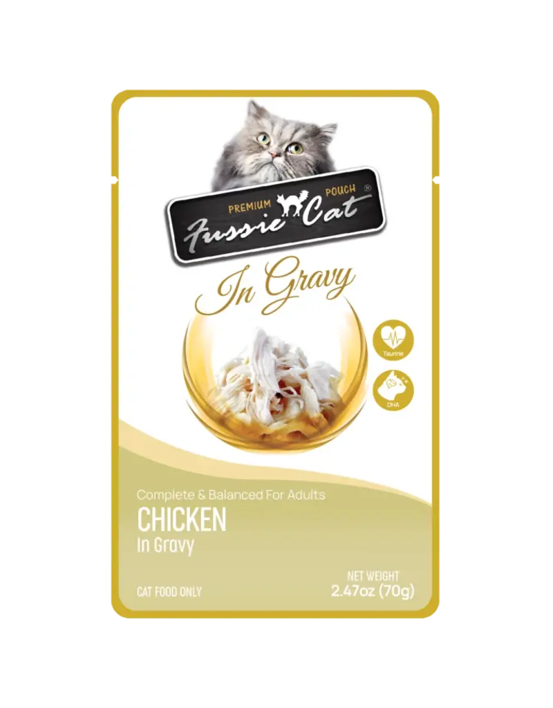 Fussie Cat Fussie Cat Premium Chicken in Gravy Pouch 2.47oz
