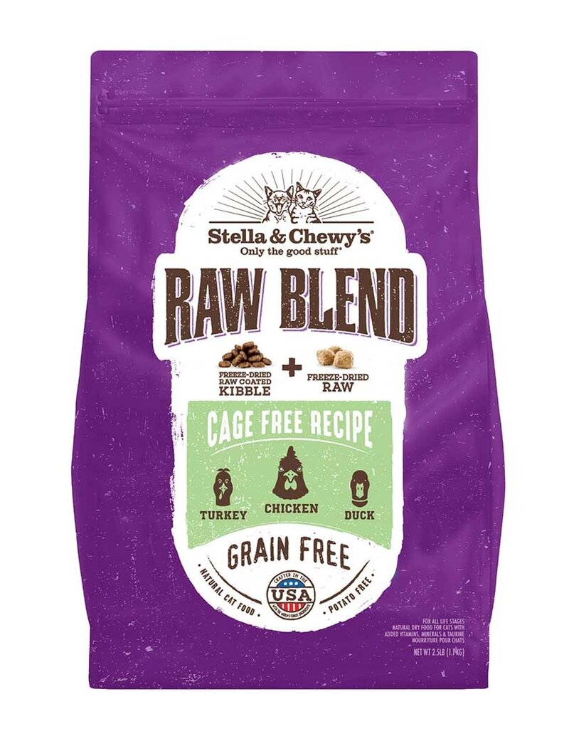 Stella & Chewys Stella & Chewy Raw Blend Kibble Cage Free Poultry Recipe Cat Food 2.5 Lb
