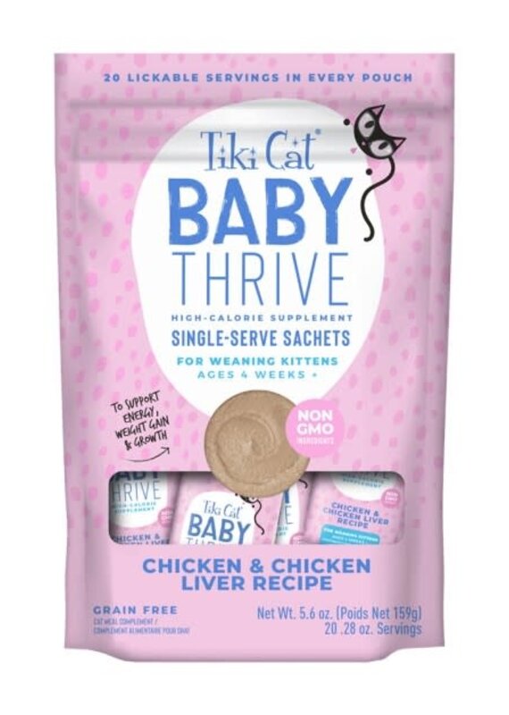 Tiki Pet Tiki Baby Thrive Kitten Chicken Liver 5.6oz